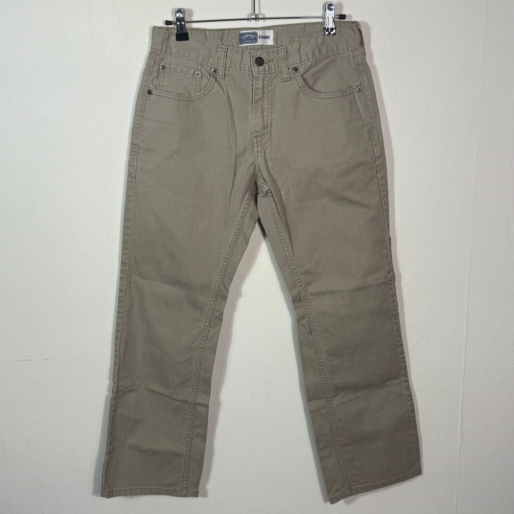 Levi Strauss Signature‎ Straight Khaki Chinos Mens Size 29x30 Casual Pants